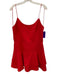 Alice & Olivia Size 12 Red Polyester Spaghetti Strap Back Zip U Neck Dress Red / 12