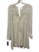 heartloom Size S White Rayon & cotton Cutout Detailing Back Tie Dress White / S