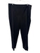 Oscar de la Renta Size 14 Black Wool Side Zip High Rise Slim Straight Pants Black / 14