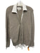 Brochu Walker Size S Beige & White Cashmere Knit Buttons Collar Sweater Beige & White / S