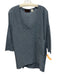 Kerisma Size M/L Blue Acrylic & Nylon 1/2 Sleeve V Neck Knit Pockets Sweater Blue / M/L