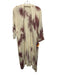 Olivaceous Size S/M Beige & Pink Acrylic, Nylon, Wool 3/4 Sleeve Cardigan Beige & Pink / S/M