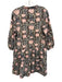 CJ Laing Size Est M/L Brown & Multi Long Sleeve Floral Corduroy Button up Dress Brown & Multi / Est M/L