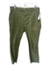 AMO Size 30 Green Cotton Corduroy Button & Zip Front Carpenter Pocket Pants Green / 30