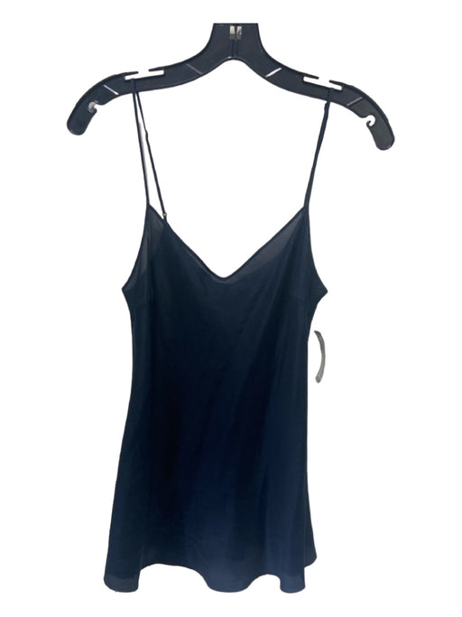 Beautiful People Size S Black Silk Spaghetti Strap V Neck Slip Top Black / S