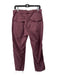 AMO Size 30 Purple Cotton Denim Button & Zip High Rise Straight Crop Pants Purple / 30