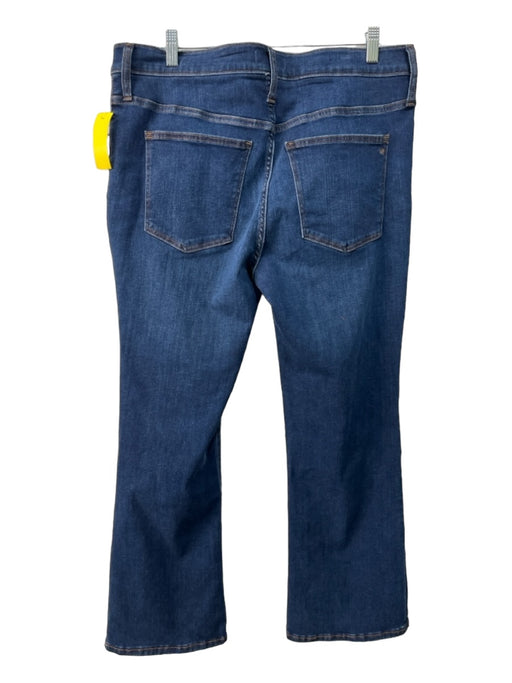 Madewell Size 32 Dark Wash Cotton Denim Mid Rise Mini Boot Crop Jeans Dark Wash / 32