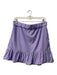 J Crew Size Large Lavendar Polyester Elastic Waistband Side Pocket Mini Skirt Lavendar / Large