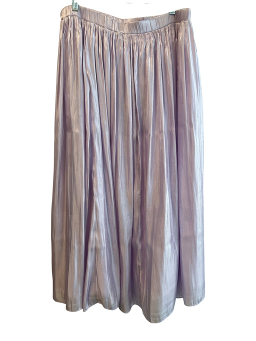 Pomander Place Size XL Purple No Fabric Tag Mid Rise Elastic Waist Maxi Skirt Purple / XL