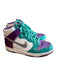 Nike Shoe Size 7 Green & Purple Manmade Material High Top Sneaker Lace Up Shoes Green & Purple / 7