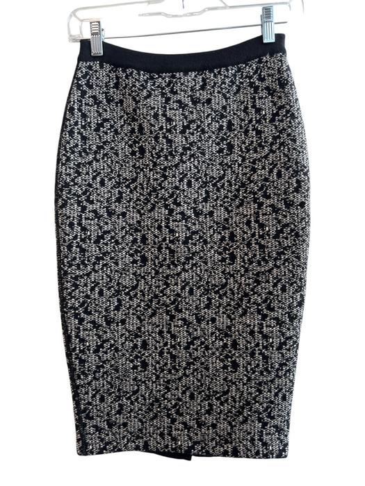 Oscar de la Renta Size XS Black White & Beige No Fabric Tag Skirt Cocktail Black White & Beige / XS