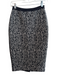 Oscar de la Renta Size XS Black White & Beige No Fabric Tag Skirt Cocktail Black White & Beige / XS
