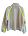 Puma Size XL White & Neon Polyester Front Zip Zip Pockets Boxy Fit Jacket White & Neon / XL