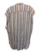 Holding Horses Size S White & Multi Cotton Sleeveless Button Front Stripe Top White & Multi / S