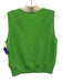 Sandro Size 3 Green & White Wool & Cashmere Knit stars Sleeveless Button up Top Green & White / 3