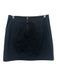 TELA Size S Black Polyester Back Zip Grid Pattern Cargo Pockets Mini Skirt Black / S