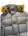 Moncler AS IS Navy Blue Polyamide Pockets Fur Lining Men's Coat Navy Blue / 3