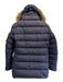 Moncler AS IS Navy Blue Polyamide Pockets Fur Lining Men's Coat Navy Blue / 3