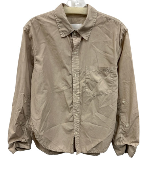 Citizens of Humanity Size XS Beige Cotton Long Sleeve Buttons Collar Top Beige / XS
