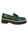 Loeffler Randall Shoe Size 8 Green Leather Lug Sole Square Toe Shoes Green / 8