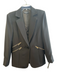 Generation Love Size M Black Polyester & Spandex Stretch Zipper Detail Jacket Black / M