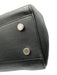Saint Laurent Black Leather Silver Hardware Handle Feet Grain Leather Bag Black / M