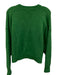 Baum und Pferdgarten Size S Green Alpaca Blend Ribbed Knit V Neck Fuzzy Sweater Green / S