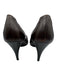 Chanel Shoe Size 38 Brown & Black Leather Patent Cap Toe Scrunch Detail Pumps Brown & Black / 38
