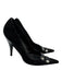Dolce & Gabbana Shoe Size 38 Black Suede Silver Hardware Pointed Toe Pumps Black / 38