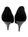 Dolce & Gabbana Shoe Size 38 Black Suede Silver Hardware Pointed Toe Pumps Black / 38