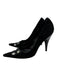 Dolce & Gabbana Shoe Size 38 Black Suede Silver Hardware Pointed Toe Pumps Black / 38