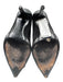 Dolce & Gabbana Shoe Size 38 Black Suede Silver Hardware Pointed Toe Pumps Black / 38
