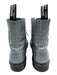 Dr Marten Shoe Size 8 Blue Silver Leather Combat Metallic Boots Blue Silver / 8