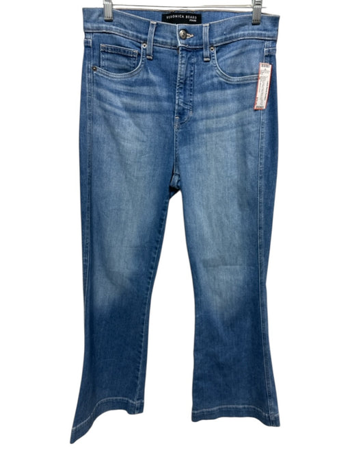Veronica Beard Jeans Size 28 Medium Wash Cotton Blend Whiskering High Rise Jeans Medium Wash / 28