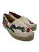 Gucci Shoe Size 35 Beige, Green, Multi Leather Embroidered Round Toe Espadrille Beige, Green, Multi / 35