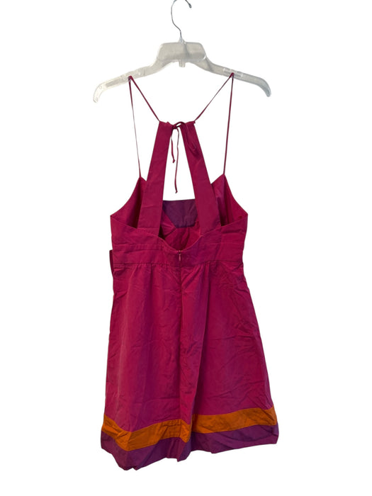 Trina Turk Size 6 Pink, Orange & Purple Silk & Cotton Spaghetti Strap Dress Pink, Orange & Purple / 6