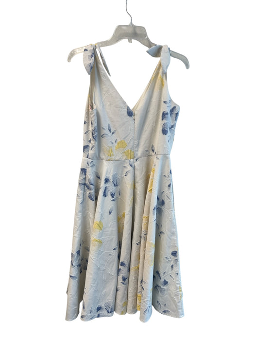 Hutch Size 6 White, Blue & Yellow Polyester Flowers Sleeveless Dress White, Blue & Yellow / 6