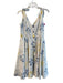 Hutch Size 6 White, Blue & Yellow Polyester Flowers Sleeveless Dress White, Blue & Yellow / 6