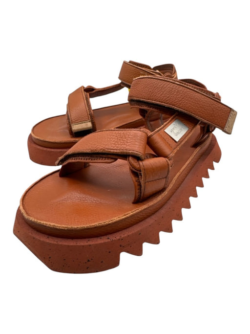Marsell x Suicoke Shoe Size 36 Clay Orange Leather Upper Velcro Strap Sandals Clay Orange / 36