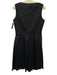 Prada Size 48 Black Cotton & Polyamide Sleeveless Scoop Neck Pleat Dress Black / 48