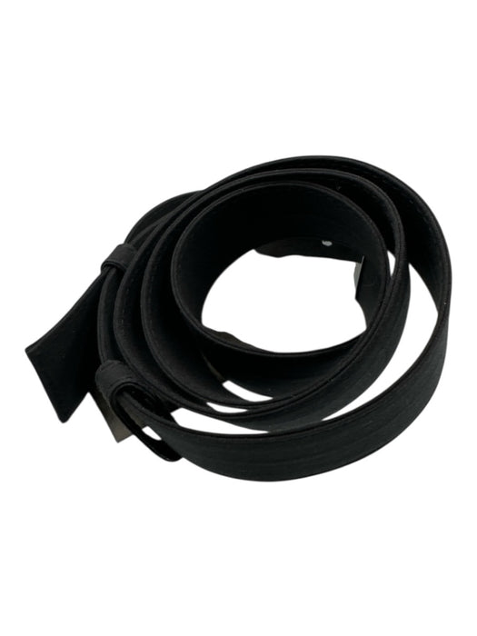 Prada Black & Silver Nylon Silver Buckle Adjustable Logo Belts Black & Silver / XS/S