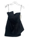 Elliatt Size Large Black Strapless Pleated Mini Dress Black / Large