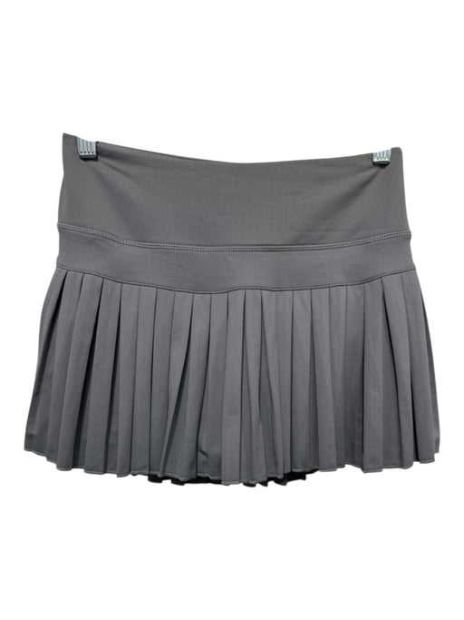 Goldhinge Size M Gray Polyester Blend Tennis skirt Elastic Waist Skirt Gray / M