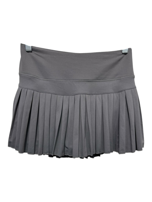 Goldhinge Size M Gray Polyester Blend Tennis skirt Elastic Waist Skirt Gray / M