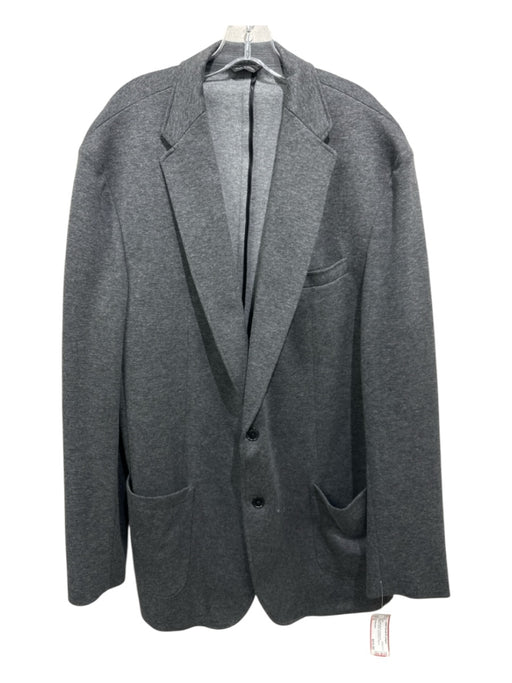 Robert Barakett Size XL Gray Cotton Blend Heathered Sweatshirt Blazer Jacket Gray / XL