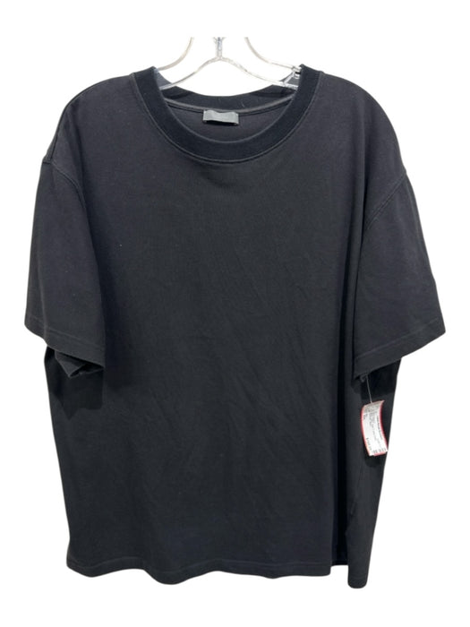 Dior Size XXL Black Cotton Solid T shirt Crew Men's Short Sleeve Black / XXL