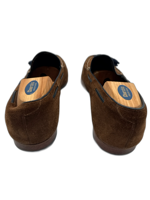 Hadleigh's Shoe Size 46 Brown Suede Solid Dress Men's Shoes Brown / 46