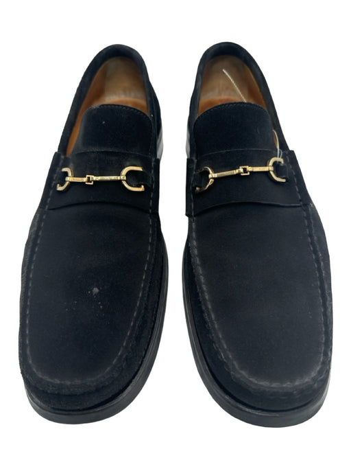 Gucci Shoe Size 11.5 AS IS Black Suede Solid Dress Men's Shoes 11.5