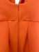 Acler Size 4 Orange Polyester Draped Asymmetric Midi Dress Orange / 4