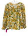 Tuckernuck Size S Yellow, Green, Orange Cotton Sheared Beaver ikat floral Top Yellow, Green, Orange / S